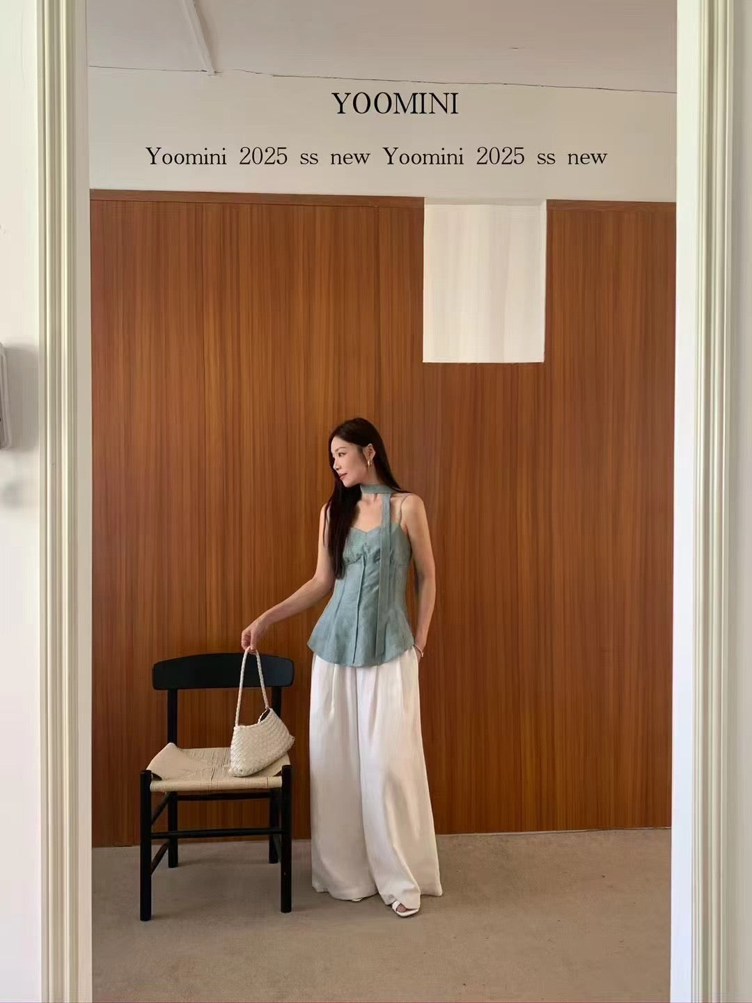 #1033 Parisian-Inspired Chic Strappy Elegance w/ Ribbon Halter