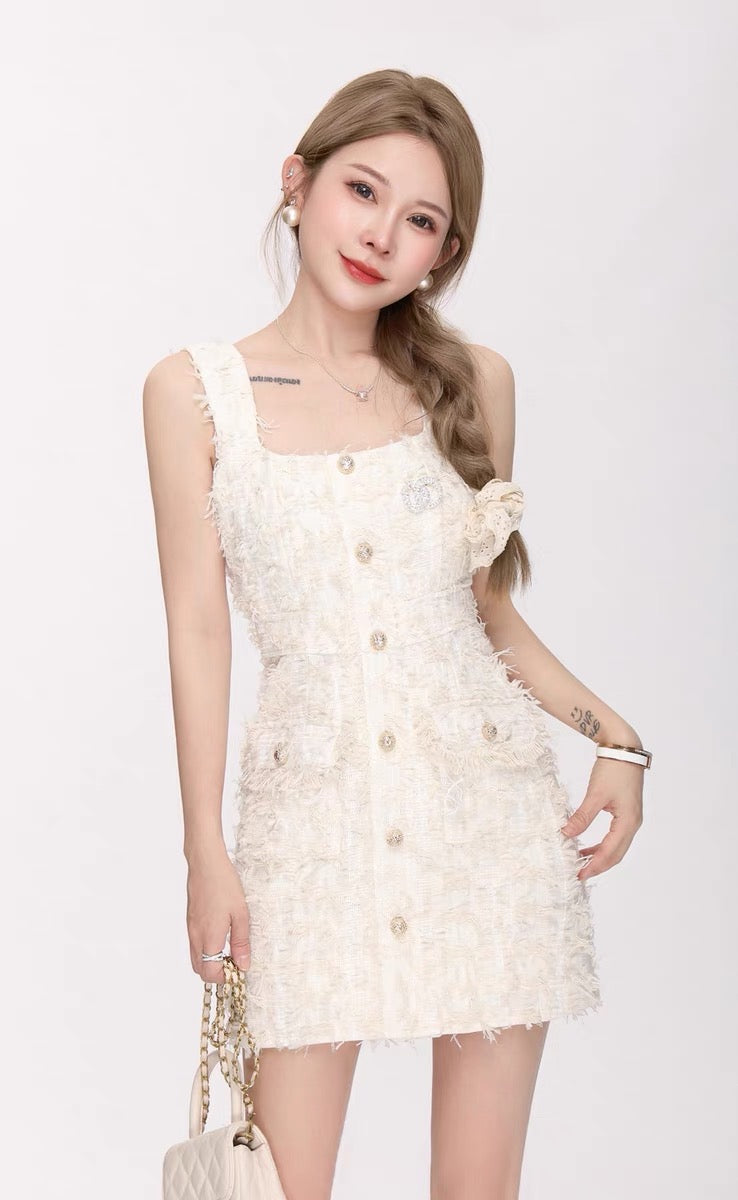 #2016 Couture-Embellished Tweed Dress