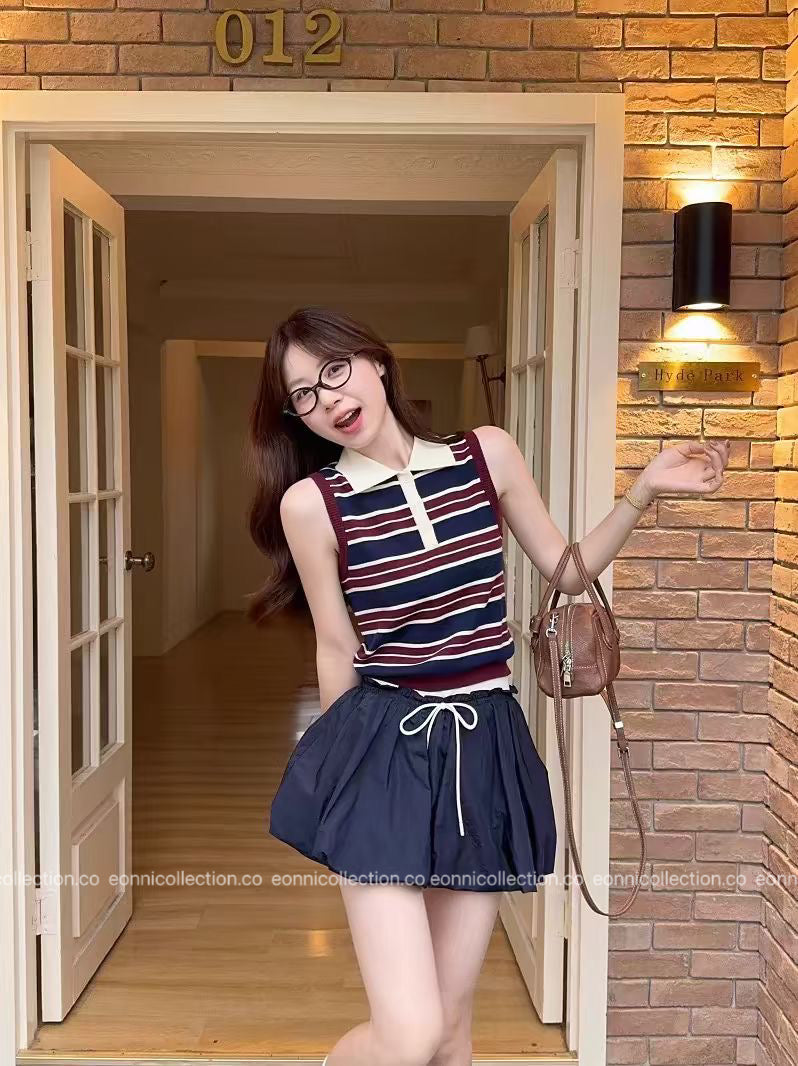 #2102 Korean Vintage Outfit Set w/ Inner Shorts