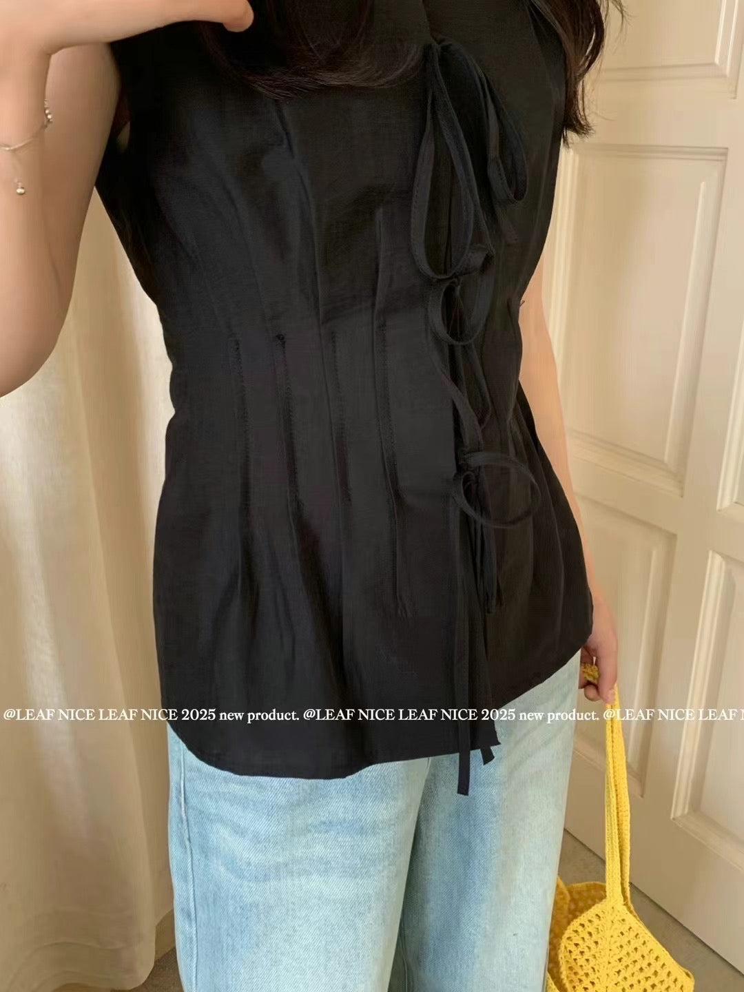 #1061 French Chic Blouse - Black