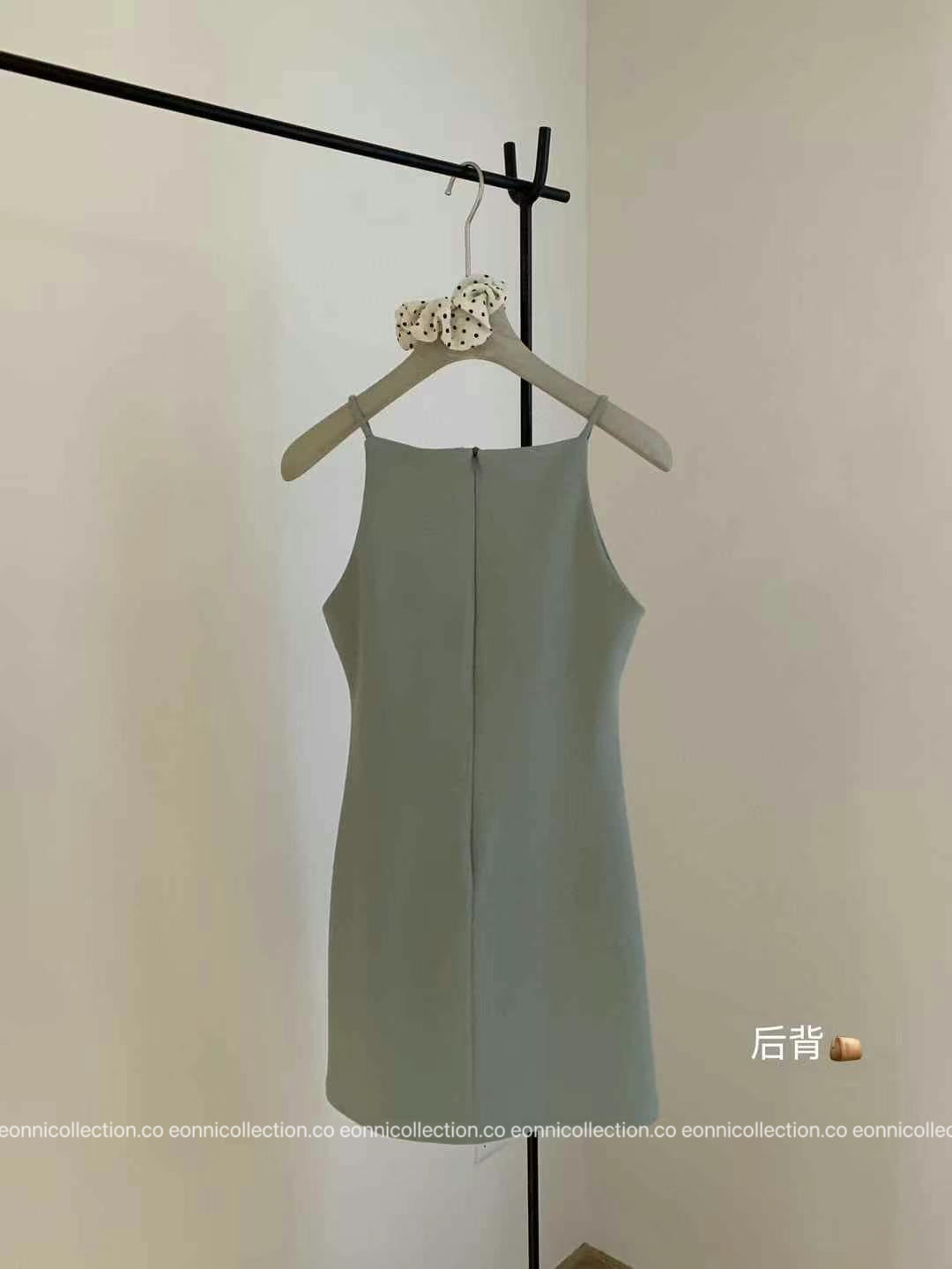 #2056 Solid Color Slim Fit Mini Dress(2 Colors)
