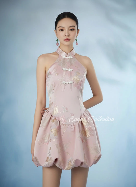 #2151 Jade Butterfly Romper Dress(2 Colors)