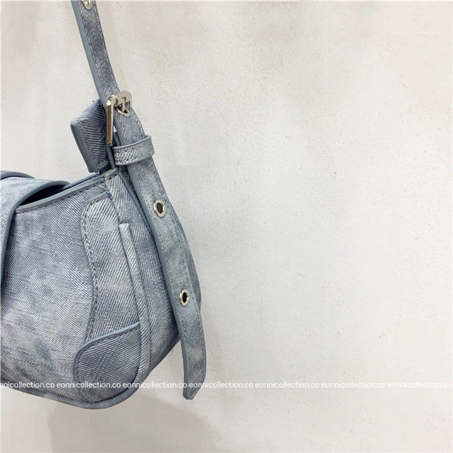 #4007 Lock Buckle Saddle Bag(2 Colors)