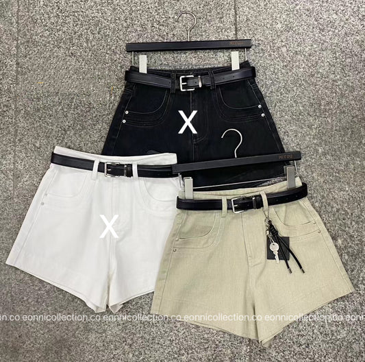 #3027 Vintage Wash Denim Shorts – US Street Style with Charm