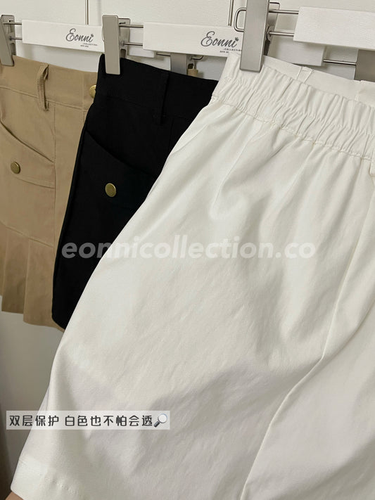 #3005 Cargo Skirt with Belt(3 Colors)