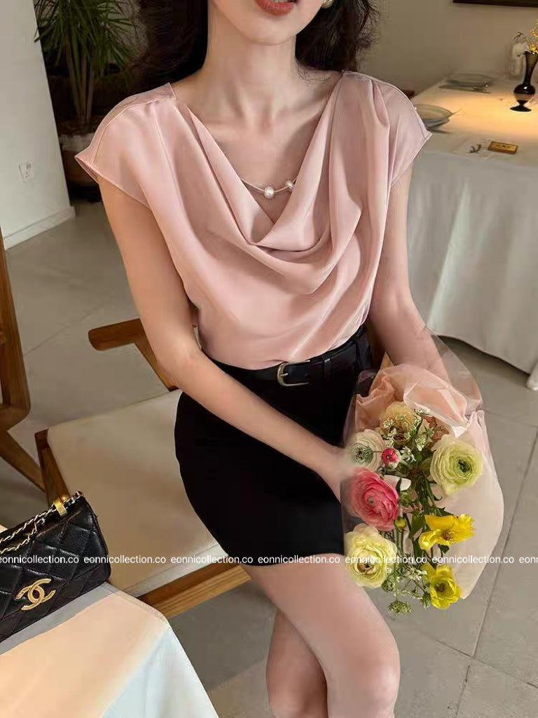 #1091 Slyvia Top（3 Colors）
