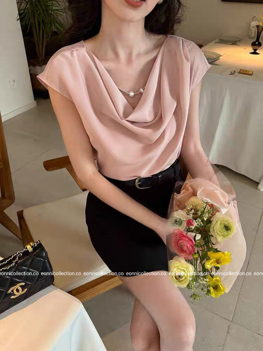 #1091 Slyvia Top（3 Colors）