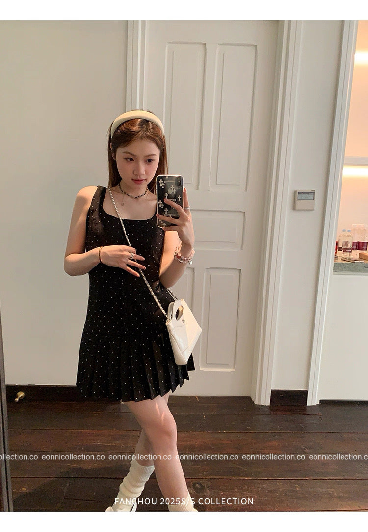 #2054 Aurora Polka Dots Dress（2 Colors）