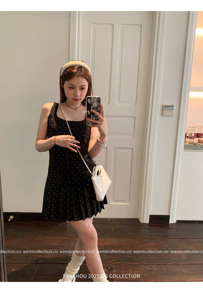 #2054 Aurora Polka Dots Dress（2 Colors）