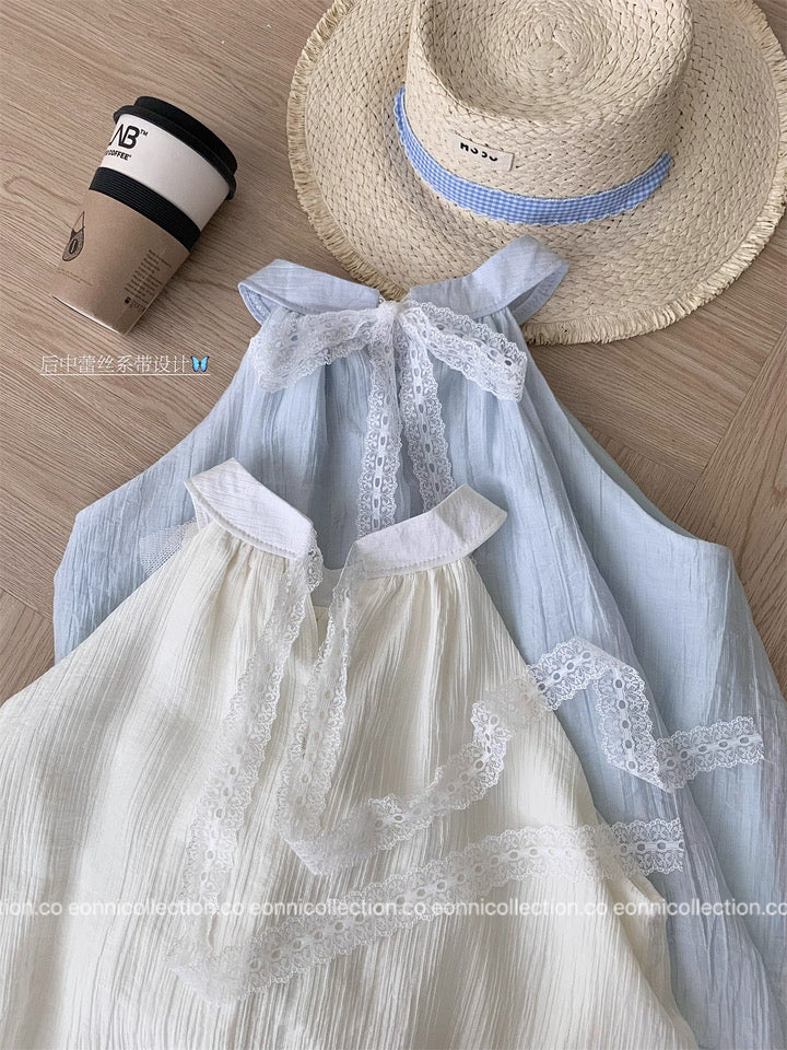 #2081 French Riviera Halterneck Resort Set with Corsage（2 Colors）