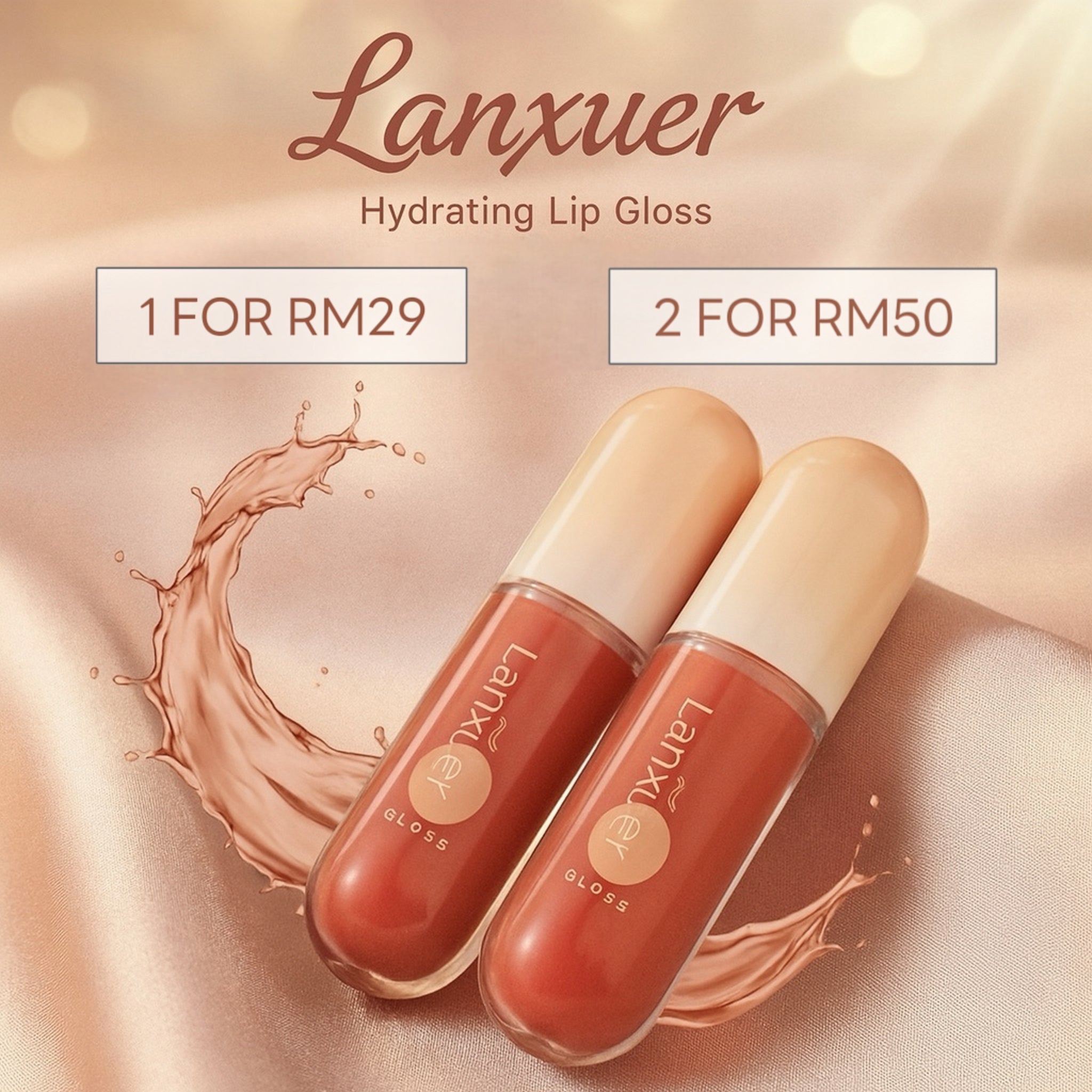 Lanxuer Beauty Hydrating Lipgloss 3.5g（8 Colors）
