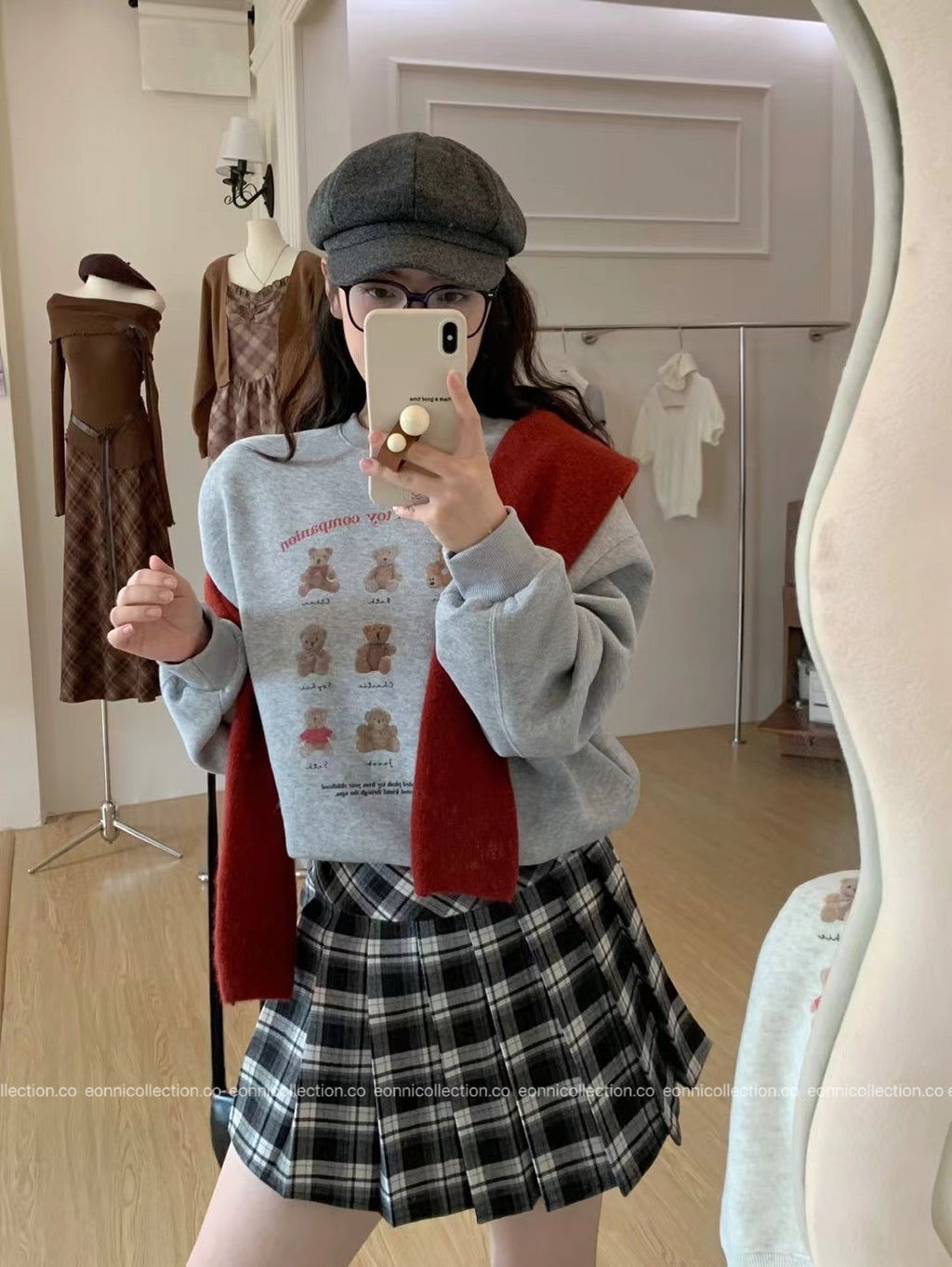 #1108 Teddy Bear Sweatshirt（2 Colors）