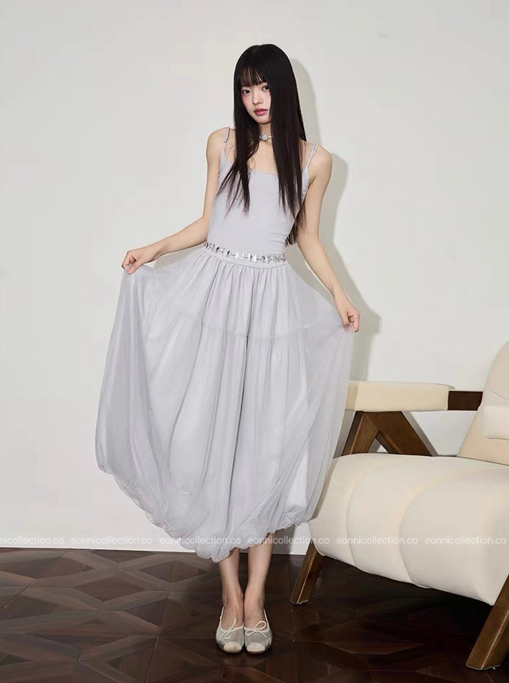 #2032 Charlotte Dress + Matching Hair Tie（2 Colors）
