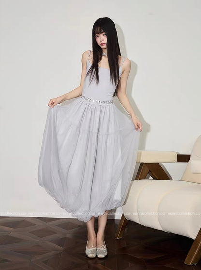 #2032 Charlotte Dress + Matching Hair Tie（2 Colors）