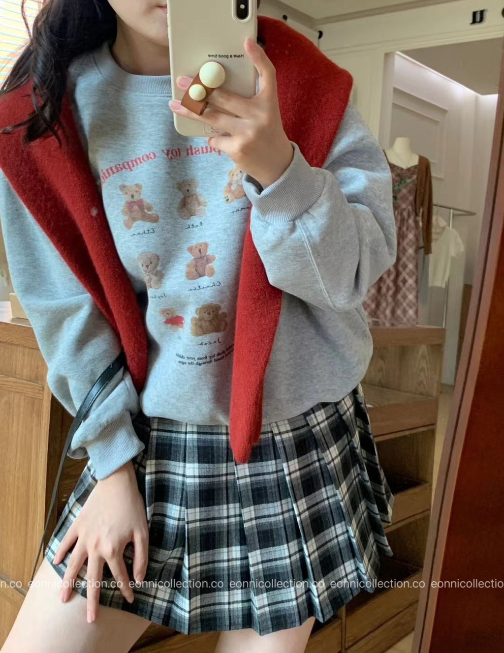 #1108 Teddy Bear Sweatshirt（2 Colors）