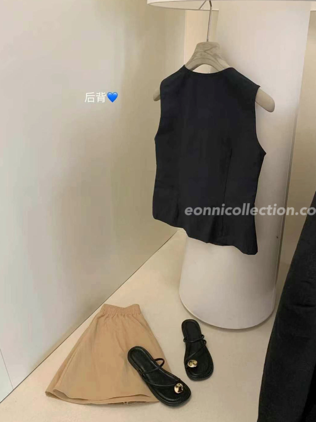 #2003 Quiet-Luxury Utility Vest & A-Line Culotte Set