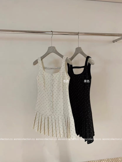 #2054 Aurora Polka Dots Dress（2 Colors）