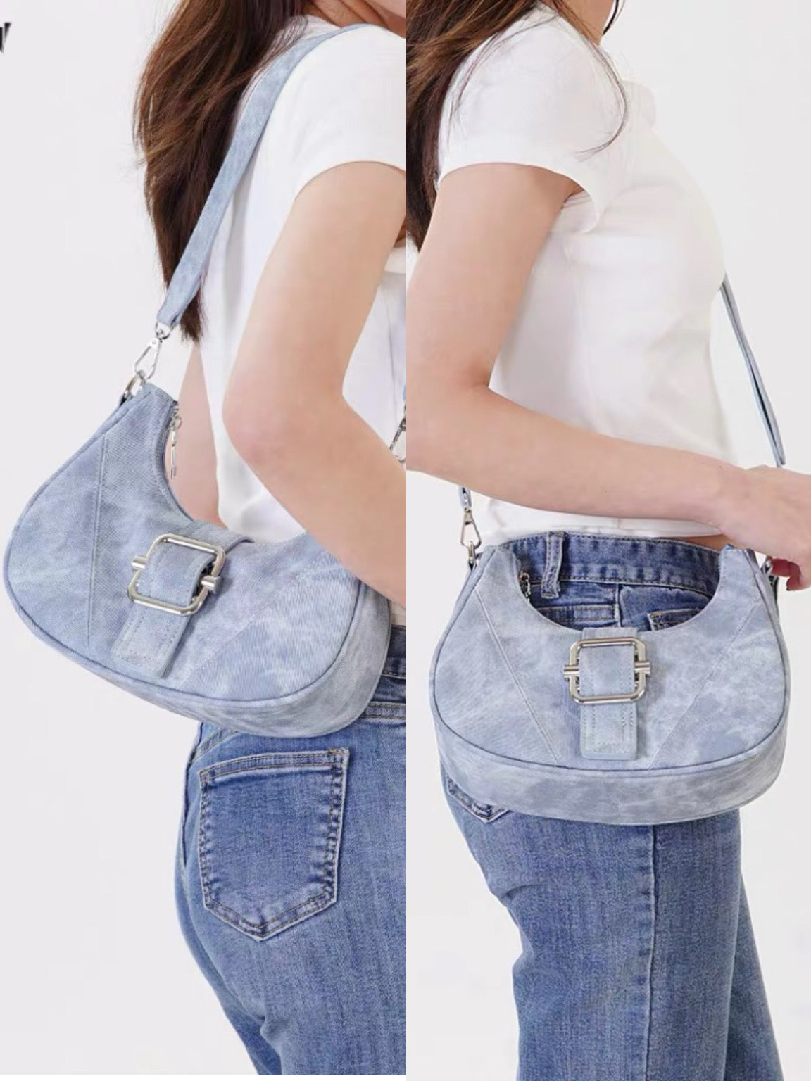 #4005 Tie-Dye Hobo Bag （2 Colors）