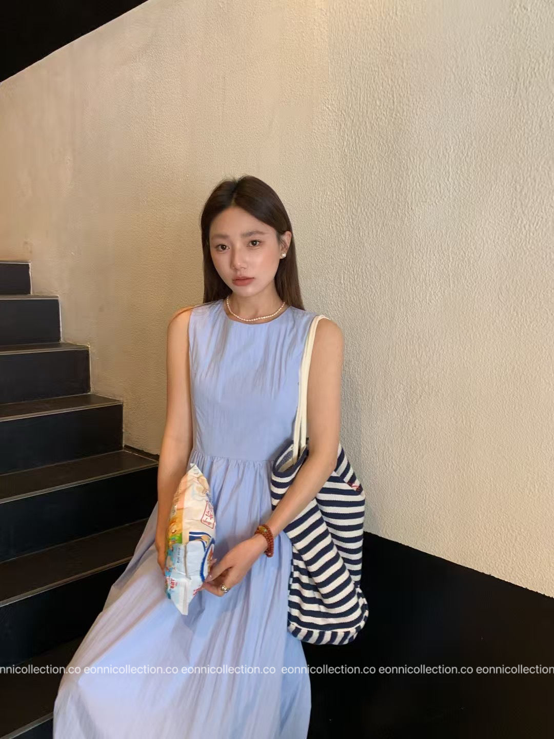 #2092 Slouchy Bubble Tank Dress（2 Colors）