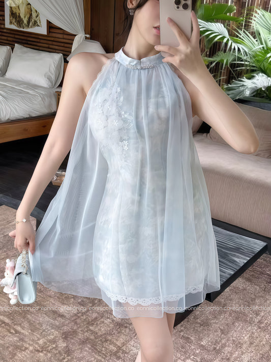 #2123 Blooming Whisper – Sky Mist （Custom Edition）