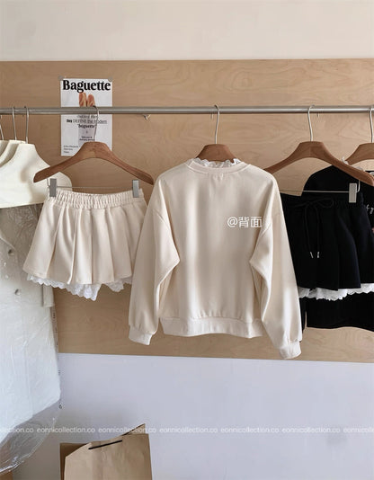 #2135 Bella Sweatshirt Set（2 Colors）