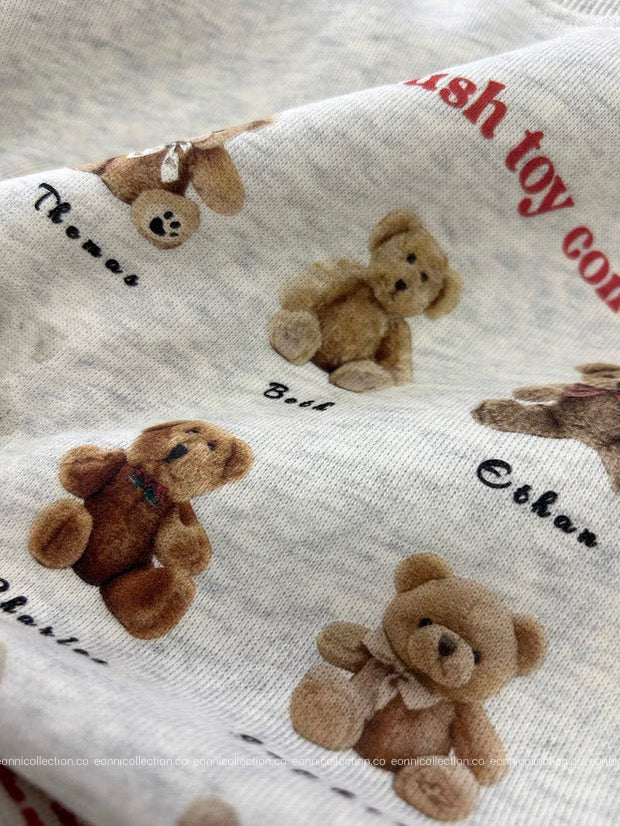 #1108 Teddy Bear Sweatshirt（2 Colors）
