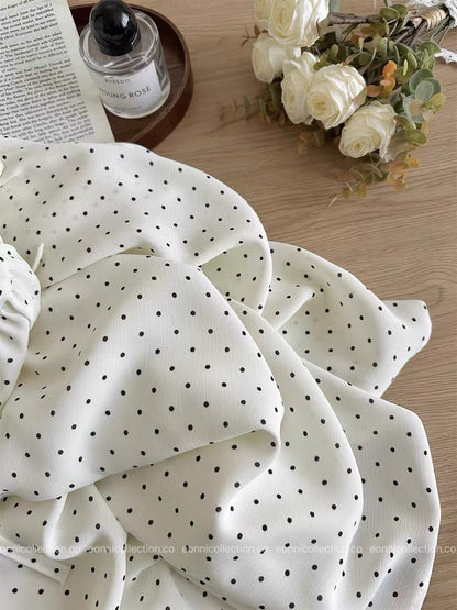 #2073 Polka Dot Spaghetti Strap Dress