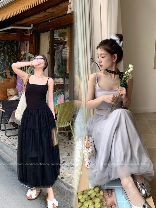 #2032 Charlotte Dress + Matching Hair Tie（2 Colors）