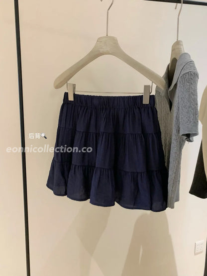 #3003 Ballet-Inspired High-Waist A-Line Skirt（3 Colors)