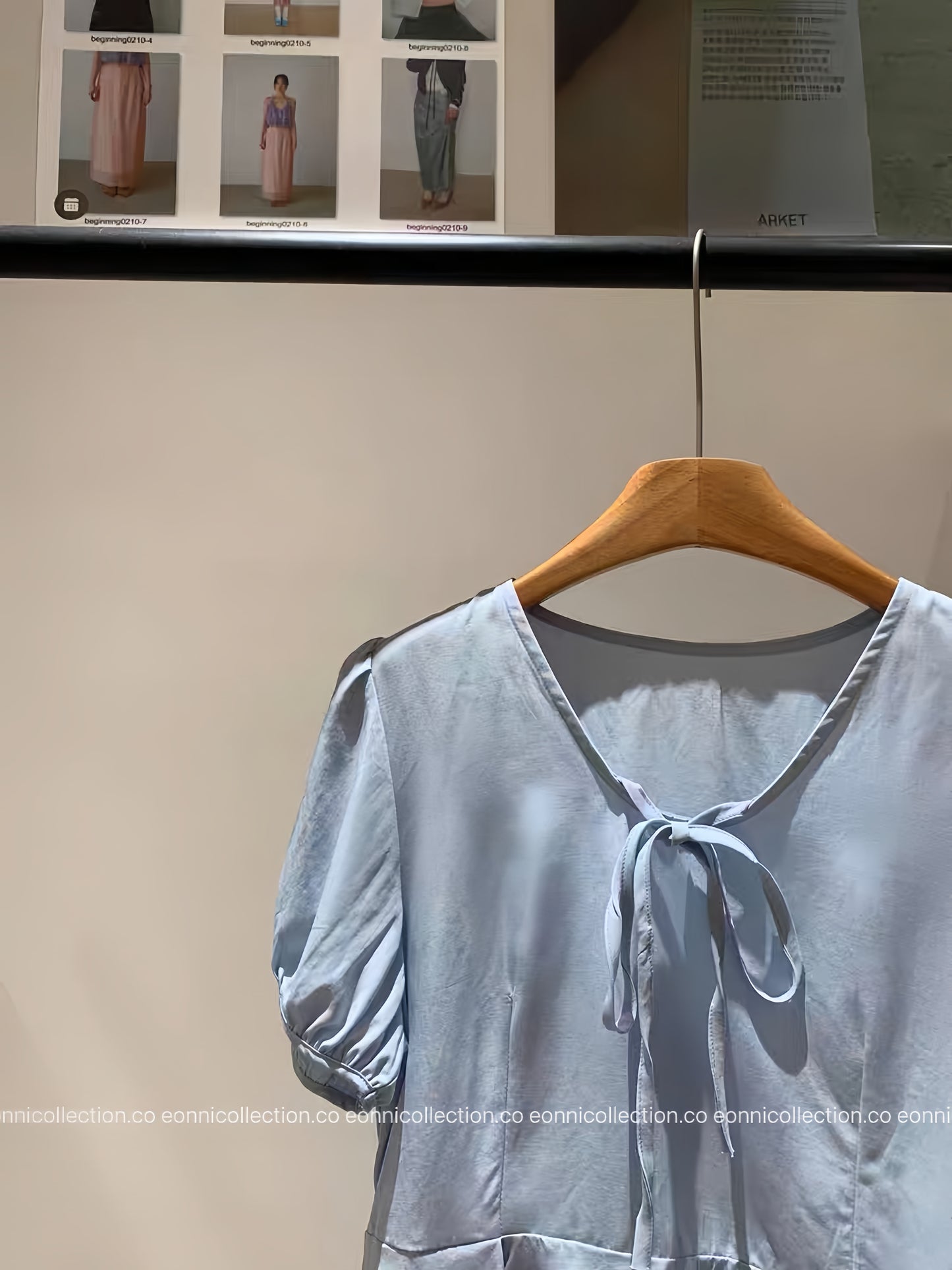 #1073 Breathable Tencel Linen Blend V Neck Top With Ruffled Hem（3 Colors）