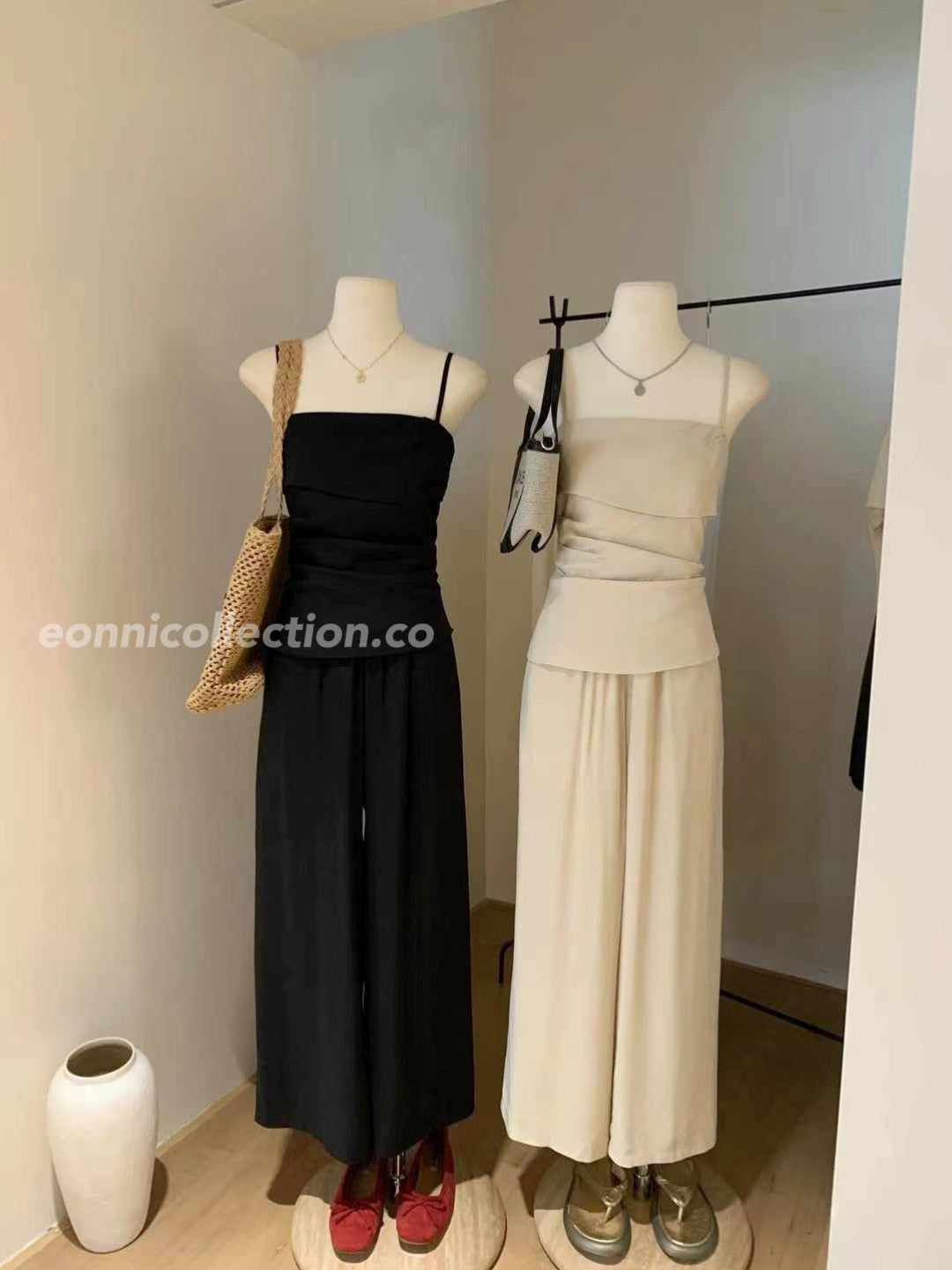 #2005 Cooling Crinkle Co-ord Set（2 Colors)