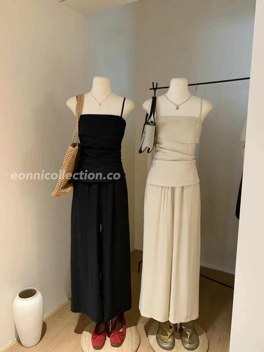 #2005 Cooling Crinkle Co-ord Set（2 Colors)