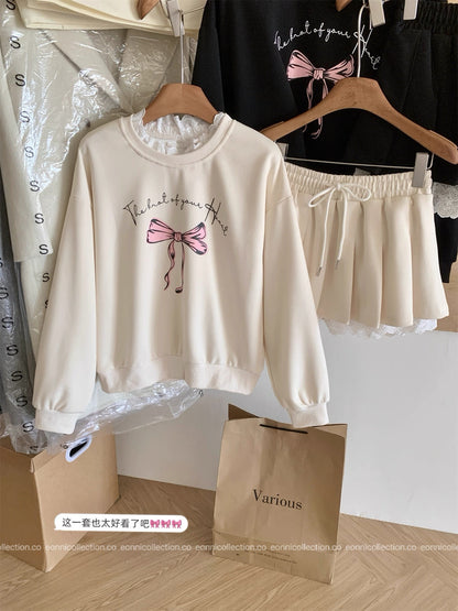 #2135 Bella Sweatshirt Set（2 Colors）