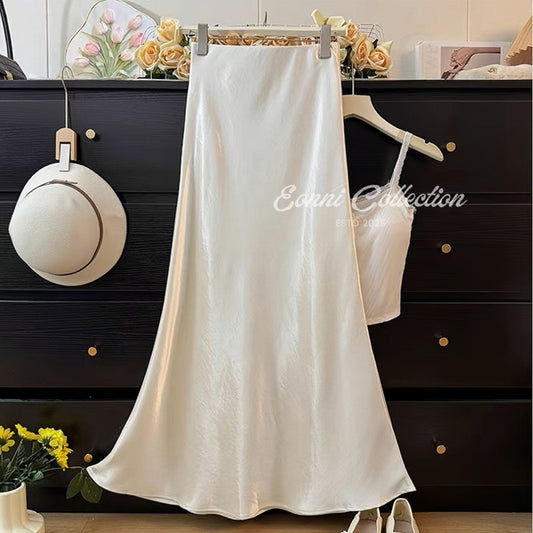 #3043 Satin Flow Skirt（4 Colors）