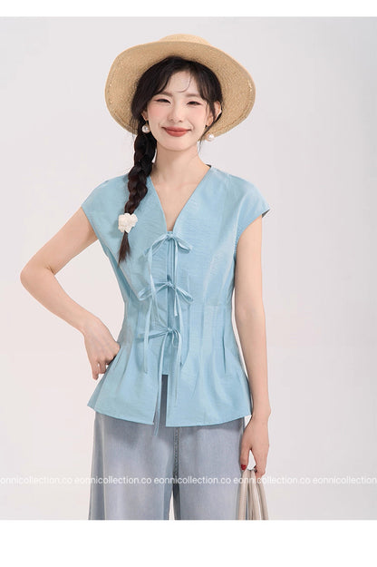 #1061 French Chic Blouse（3 Colors）