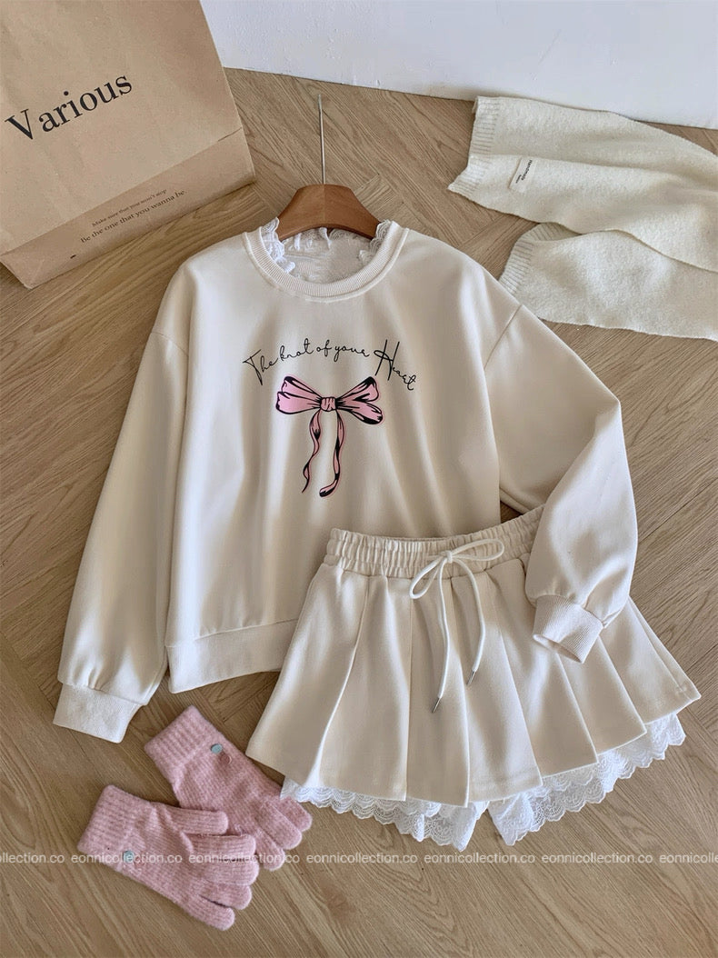 #2135 Bella Sweatshirt Set（2 Colors）