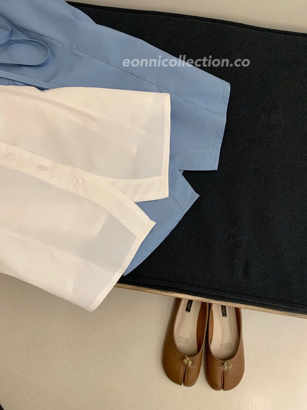 #1017 French Chic Sleeveless Tie Blouse（2 Colors)