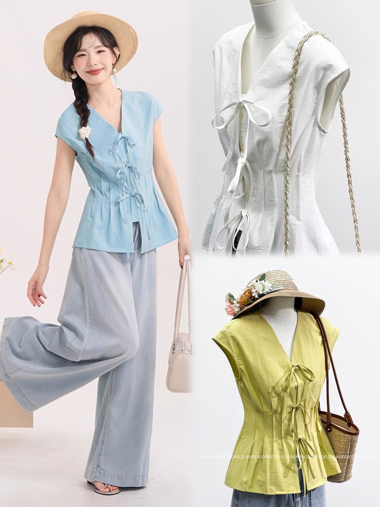 #1061 French Chic Blouse（3 Colors）
