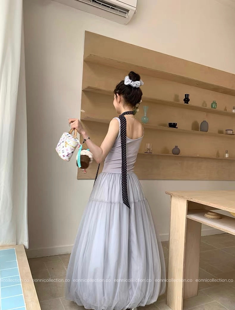 #2032 Charlotte Dress + Matching Hair Tie（2 Colors）