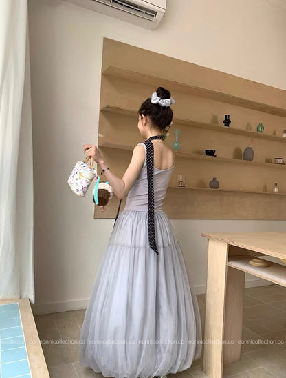 #2032 Charlotte Dress + Matching Hair Tie（2 Colors）