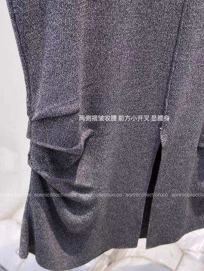#1068 Feather-Light Cool-Touch Pearl Knit Designer Top（4 Colors）