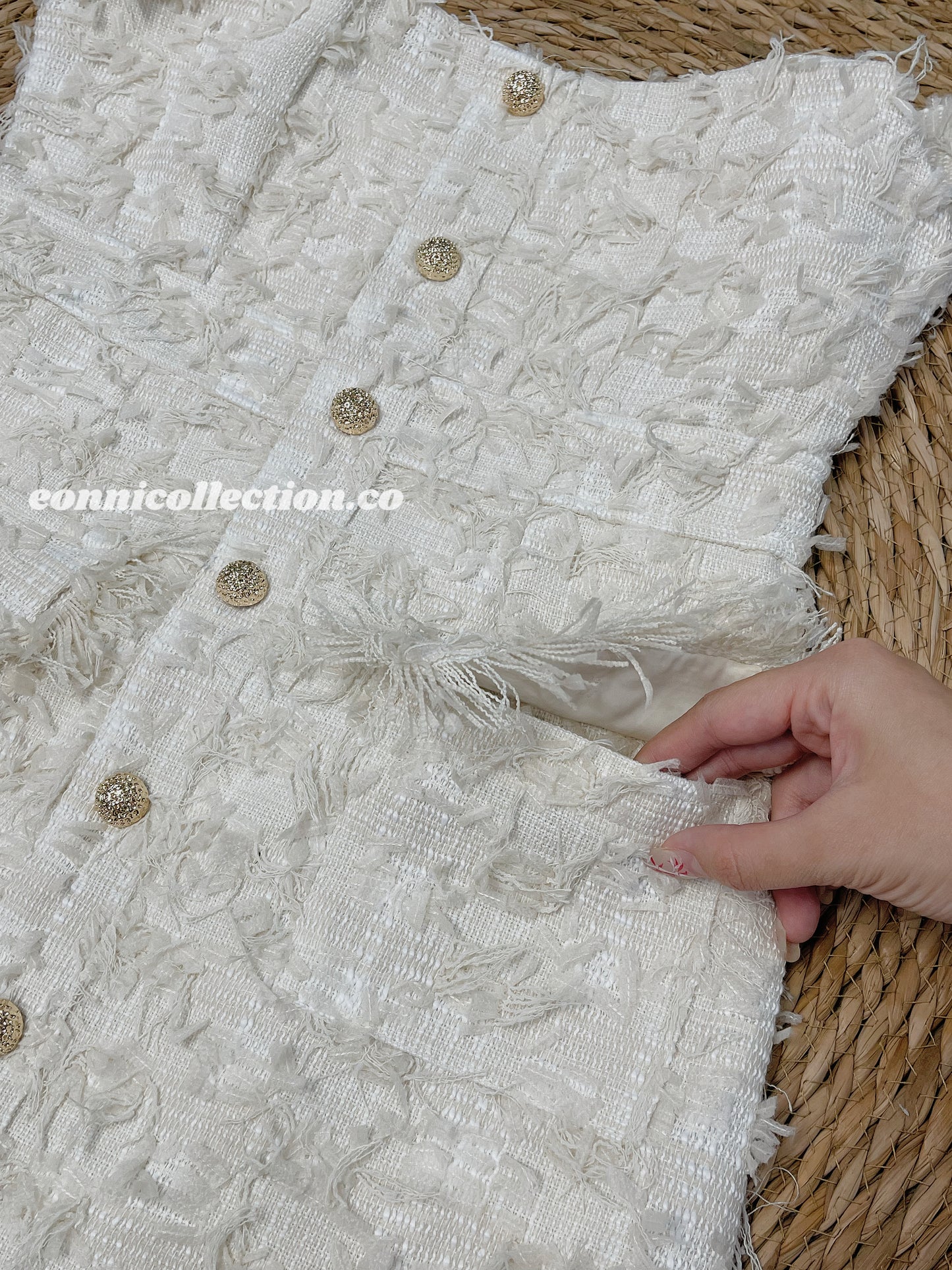 #2016 Couture-Embellished Tweed Dress