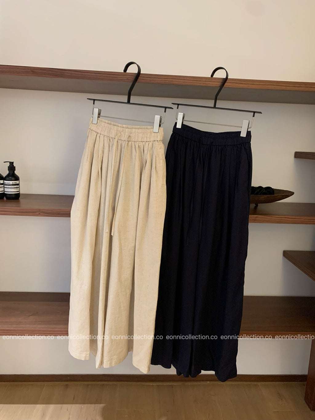 #3040 Eva Linen Long Pants（2 Colors）