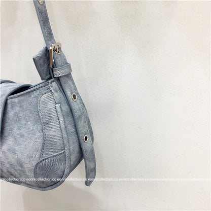 #4007 Lock Buckle Saddle Bag（2 Colors）