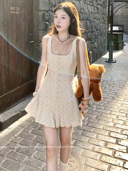 #2054 Aurora Polka Dots Dress（2 Colors）