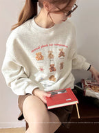 #1108 Teddy Bear Sweatshirt（2 Colors）