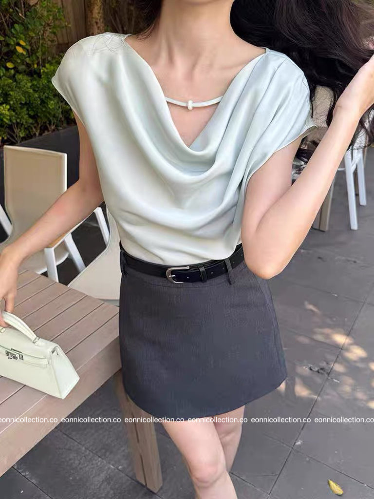 #1091 Slyvia Top（3 Colors）