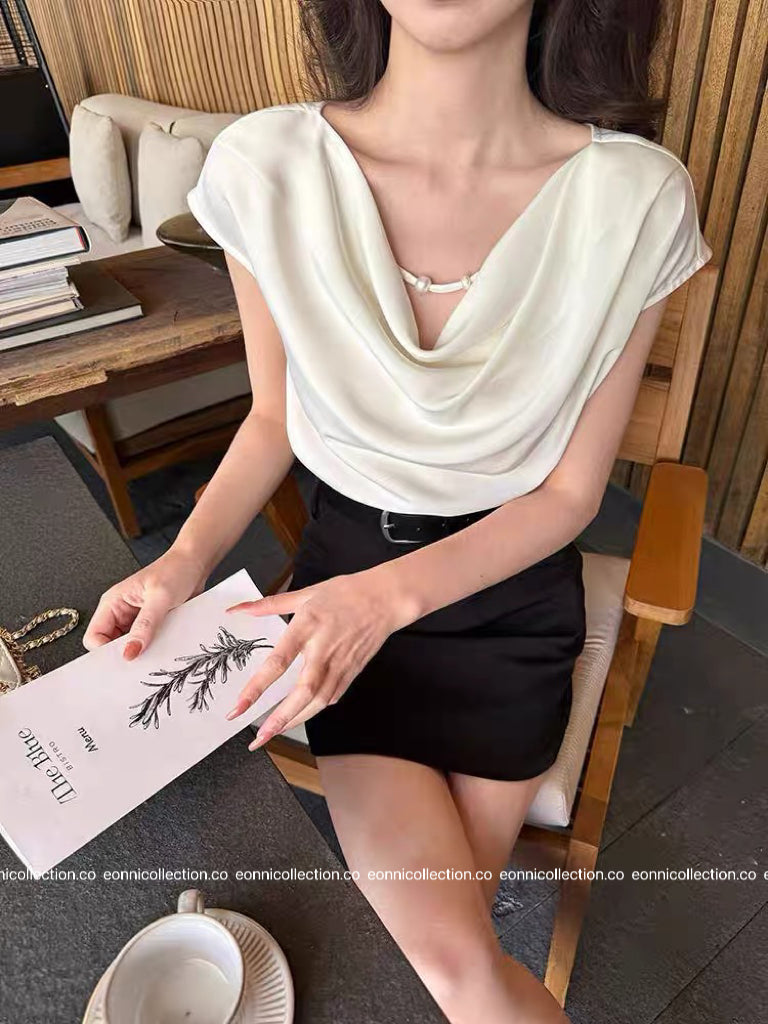 #1091 Slyvia Top（3 Colors）