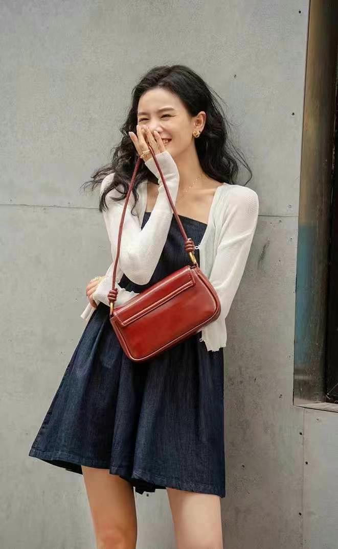 #2007 Soft Denim Cami Dress + Sheer Knit Cardigan | 2-Piece Korean Style Set（2 Colors)