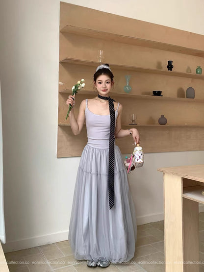 #2032 Charlotte Dress + Matching Hair Tie（2 Colors）